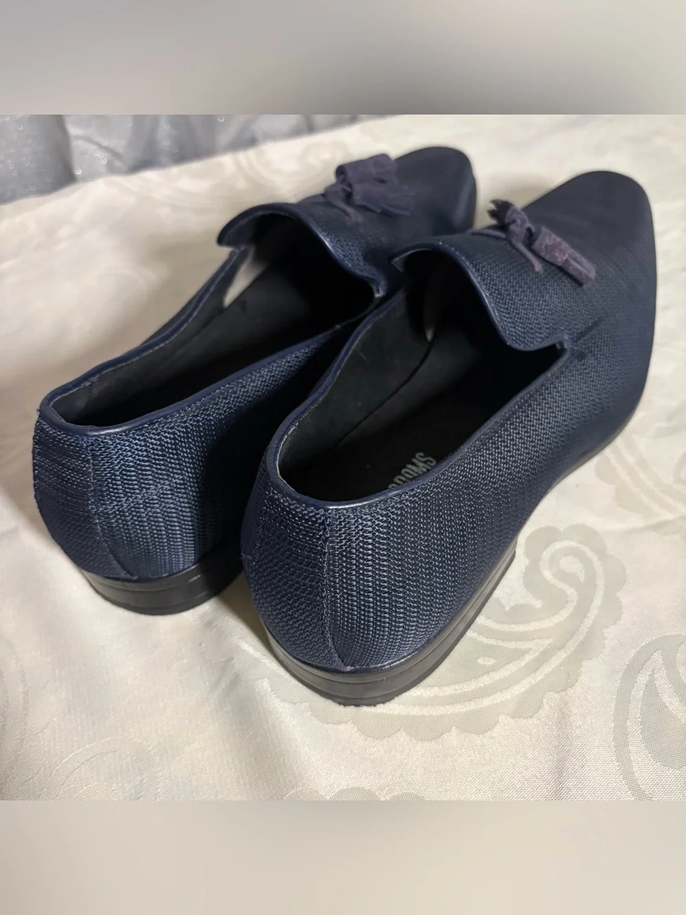 Stacy Adams Navy Tassel Loafers